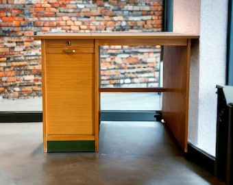 Vintage mini bureau met rolluik / kinderbureau