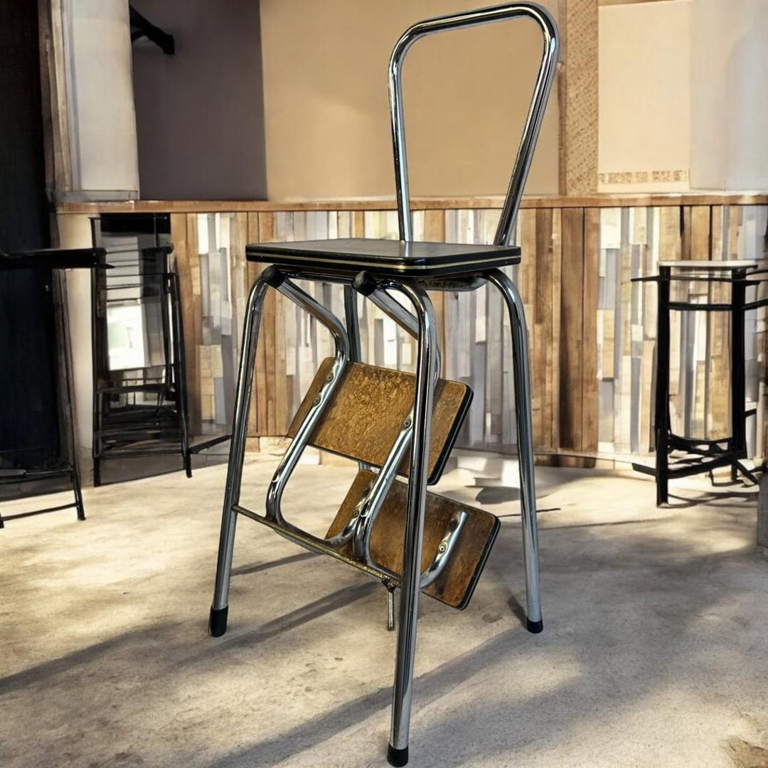 Vintage Step Stool / Mini Ladder / Kitchen Stepladder - Etsy