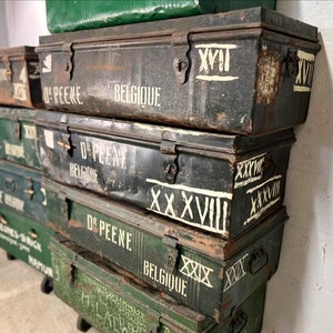 Vintage industrial chest / suitcase / valise image 6