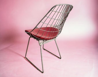 Chaise en fil vintage / chaise en fil Cees Braakman Pastoe SM05