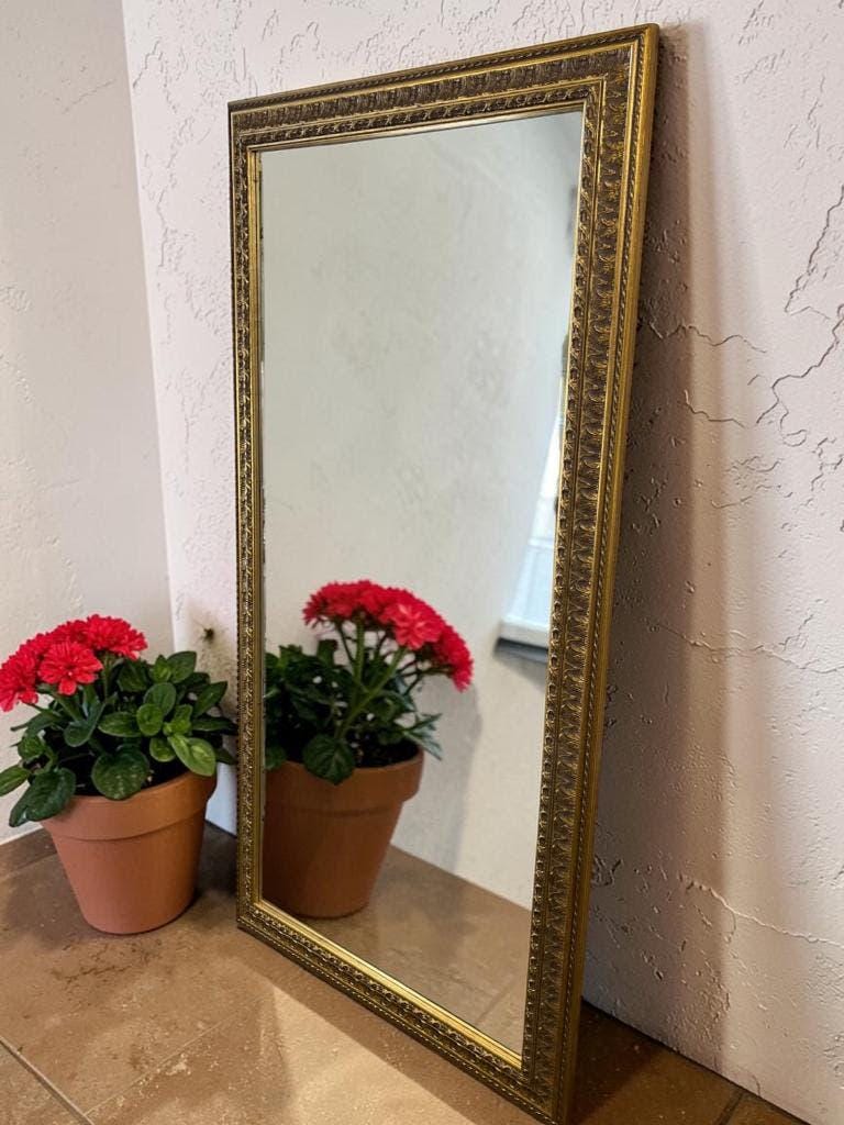 Miroir Vintage Xl Doré/Miroir Mural