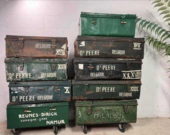 Vintage industrial chest / suitcase / valise