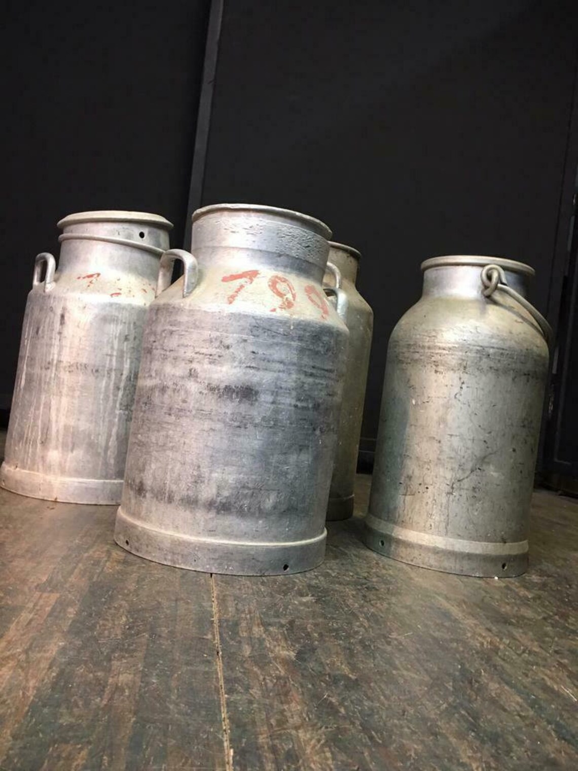 Old milk jug / iron can / barrel Etsy