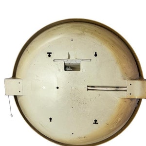 Vintage round ALLIBERT mirror with lighting image 6