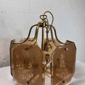 Vintage hollywood regency chandelier / hanging lamp