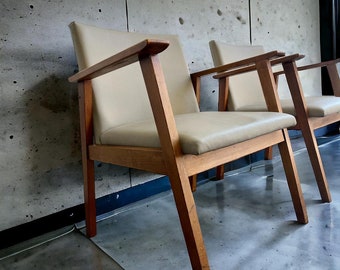 Set van 2 vintage fauteuils / eenzitten / clubzetels