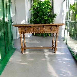 Vintage wooden side table / console table / side table