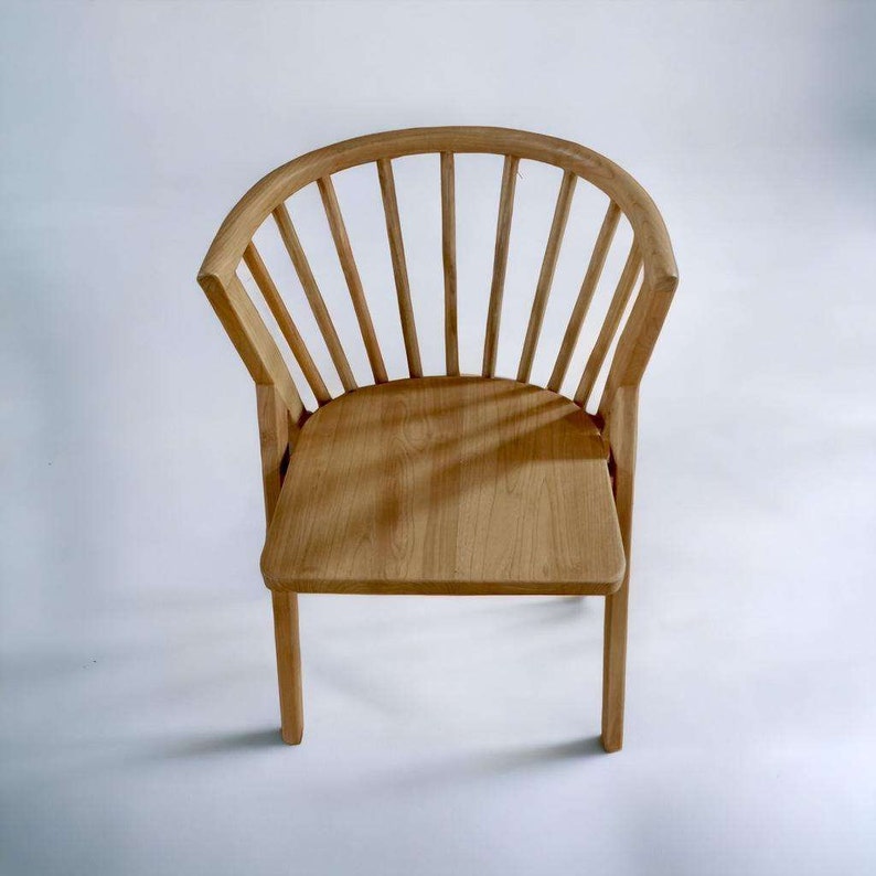 natural wooden chair with long bars lot/lot image 6