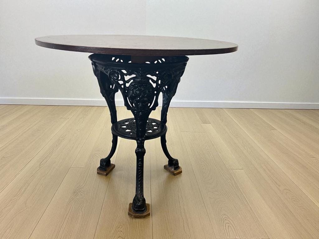 Cast Iron French Bistro Table - Etsy