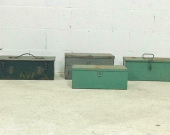 Vintage Industrietruhe / Koffer / Box