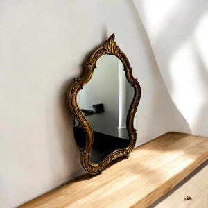 Vintage gold baroque mirror / wall mirror