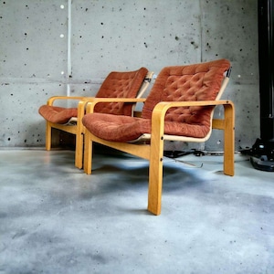 Set of 2 vintage single-seater / armchairs / seats IKEA 1976 image 1