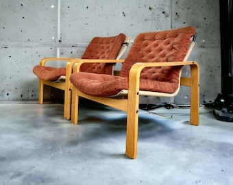 Set of 2 vintage single-seater / armchairs / seats IKEA 1976