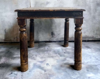 Vintage brutalist square table