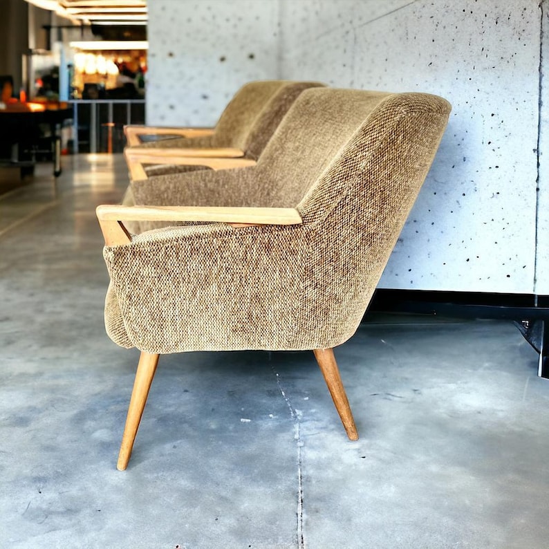 Ensemble de 2 fauteuils vintage / chaises cocktail / assise simple image 3