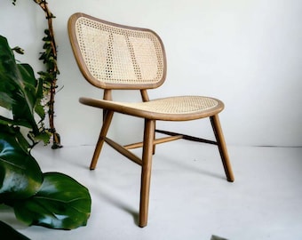 Retro rattan lounge chair / armchair / single seater