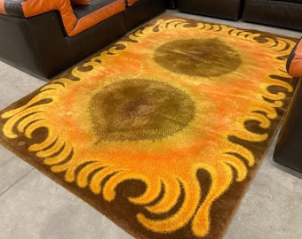 Vintage space age carpet / rug