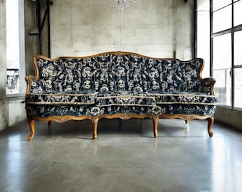 vintage baroque armchair / canapee / sofa / bank
