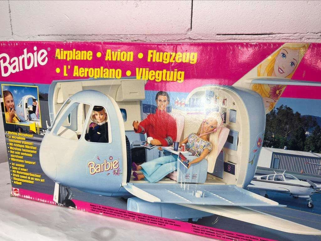 Vintage BARBIE Airplane With Microphone 