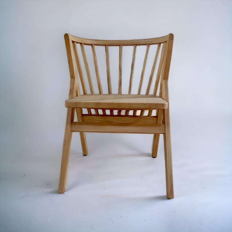 natural wooden chair with long bars lot/lot image 5