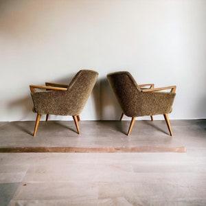 Ensemble de 2 fauteuils vintage / chaises cocktail / assise simple image 1