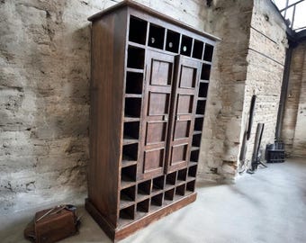 Vintage bar cabinet / industrial display cabinet / tall cabinet