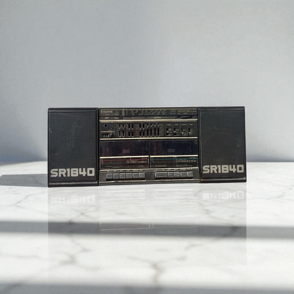 Radio-cassette vintage boombox SR1840