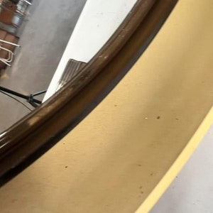 Vintage round ALLIBERT mirror with lighting image 4