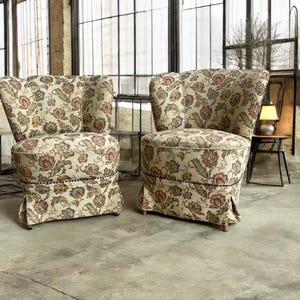 Set of 2 retro club chair / cocktail chair / retro armchair