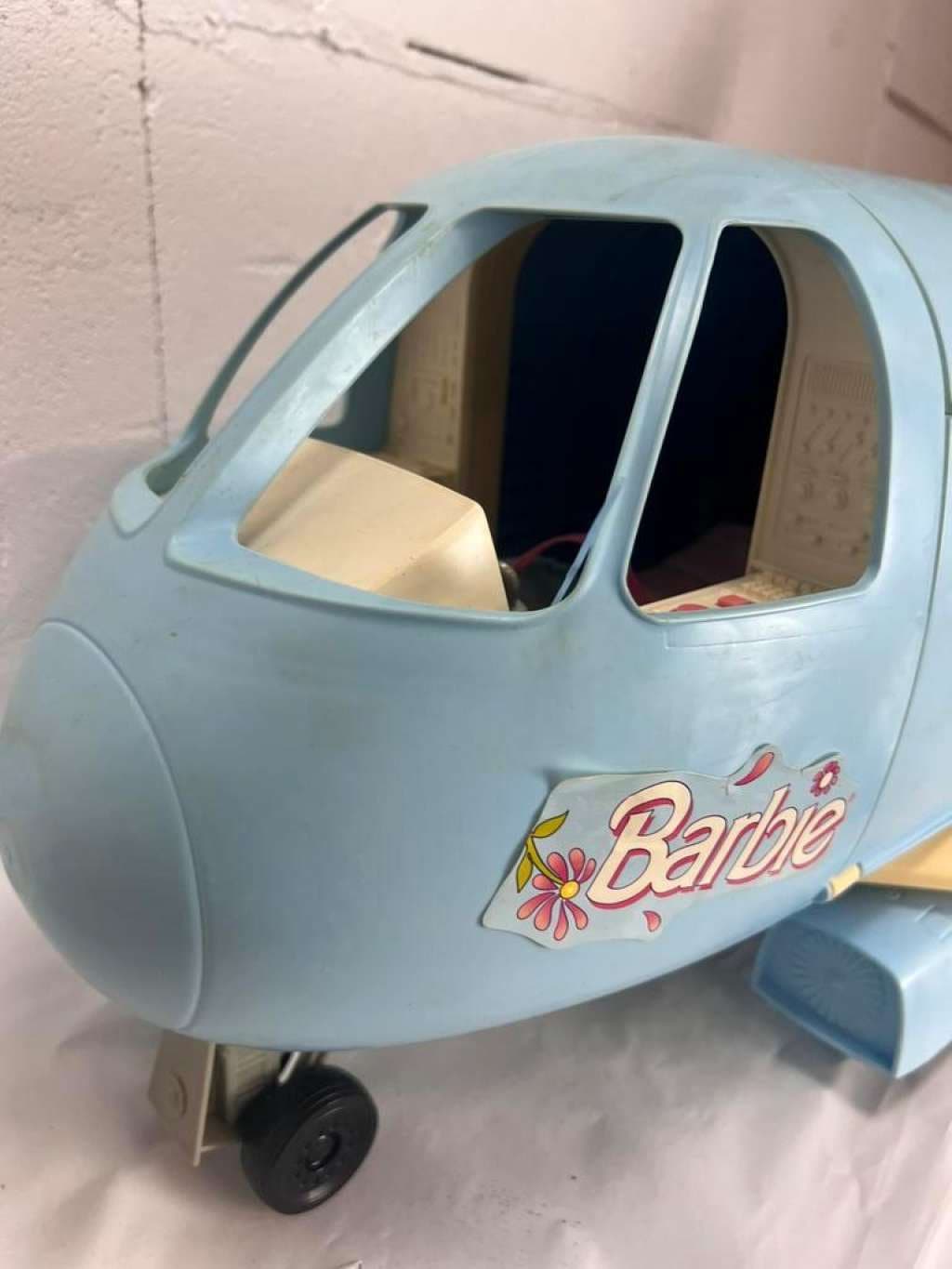 Barbie Avion Bleu 1998 Avec Interphone, Boîte Et Notice - Complet