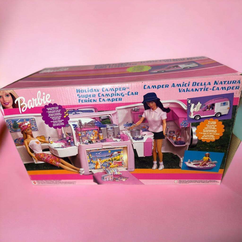 Barbie Lunch Box Camp Barbie for Girls vintage 80s 90's Blue Plastic Lunch  Box Kid Camping Tent 1983 School Set Barbie Doll Floral Set -  Hong Kong