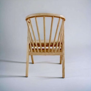 chaise en bois naturel avec longues barres lot/lot image 7