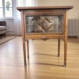 Vintage glass display case / shop window / tea cabinet