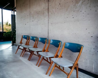 Set van 5 vintage stoelen : Louis Van Teeffelen voor Wébé