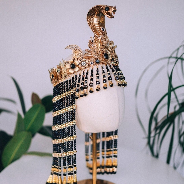 beaded cleopatra headpiece