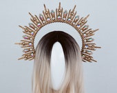 Halo Crown, Flower Halo Headband, Halo, Halo Headpiece, Crown, Headband, Headpiece, Boho Wedding Crown, Boho Chic Crown, Bride to be, Boho