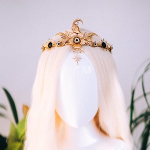 Znak zodiaku Koziorożec, Opaska urodzinowa, Korona urodzinowa, Przyjęcie urodzinowe, Korona Koziorożca, Złota korona, Prezenty dla niej, Prezent urodzinowy, Boho