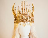 Sugar Skull Crown, Halloween, Halo, Halo Crown, Halo Headpiece, Halo Headband, Halo Headlights, Gold Halo, Headpiece, Skulls, Spooky Halo