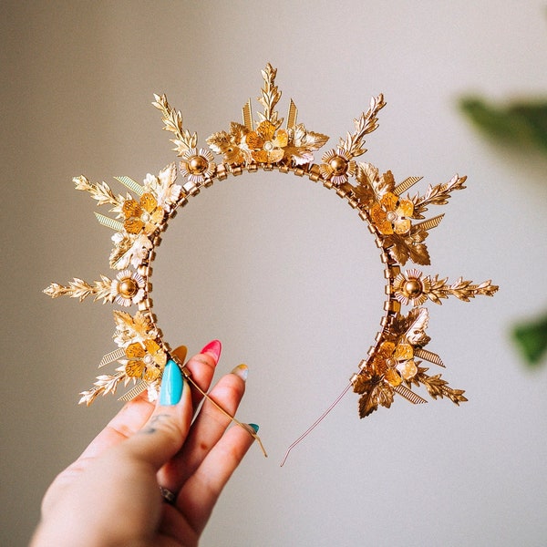 rhinestone halo headpiece