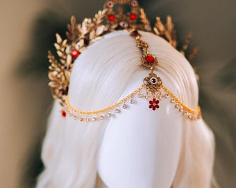 Sunlit Boho Bridal Goddess Headpiece