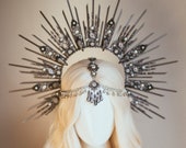 Rats Halo Crown, Halloween, Sugar skull, Halo Crown, Halo Headpiece, Halo Headband, Halo Headlights, Headpiece, Skulls, Spooky Halo, Silver