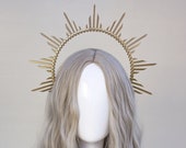 Gold Halo Crown, Halo Headpiece, Festival crown, Festival headpiece, Met Gala Crown, Wedding Crown, Halo crown, Boho Wedding, Halo Headband