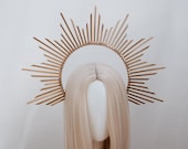 Gold Halo Crown, Halo Headpiece, Festival crown, Festival headpiece, Met Gala Crown, Wedding Crown, Halo crown, Boho Wedding, Halo Headband