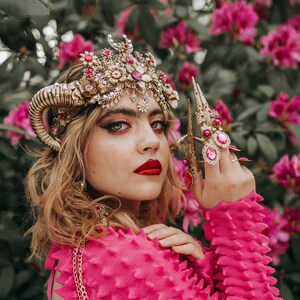 Gold Finger Claw 1 piece, Gold Bracelet, Nails Jewellery, Halloween, Sugar skull, Photo props, Jewellery, Zodiac, Ring