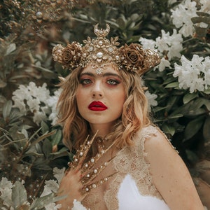 Aries Crown Zodiac Signs Celestial Headband Festival Fashion Gold Horns Headpiece Gold Tiara Birthday Party Headband Burning Man Halloween