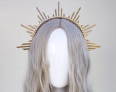 Gold Halo Crown, Halo Headpiece, Festival crown, Festival headpiece, Met Gala Crown, Wedding Crown, Halo crown, Boho Wedding, Halo Headband