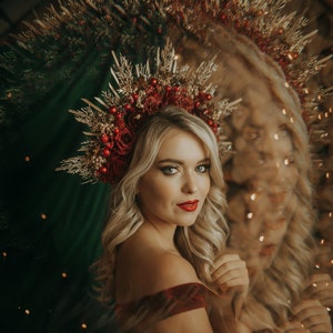 Christmas Halo Headband Xmas Christmas Flower Crown Halo Merry Christmas Crown Christmas Halo Merry Christmas Headband