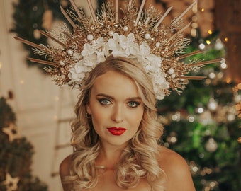 Christmas Halo Headband Xmas Christmas Flower Crown Halo Merry Christmas Crown Christmas Halo Merry Christmas Headband