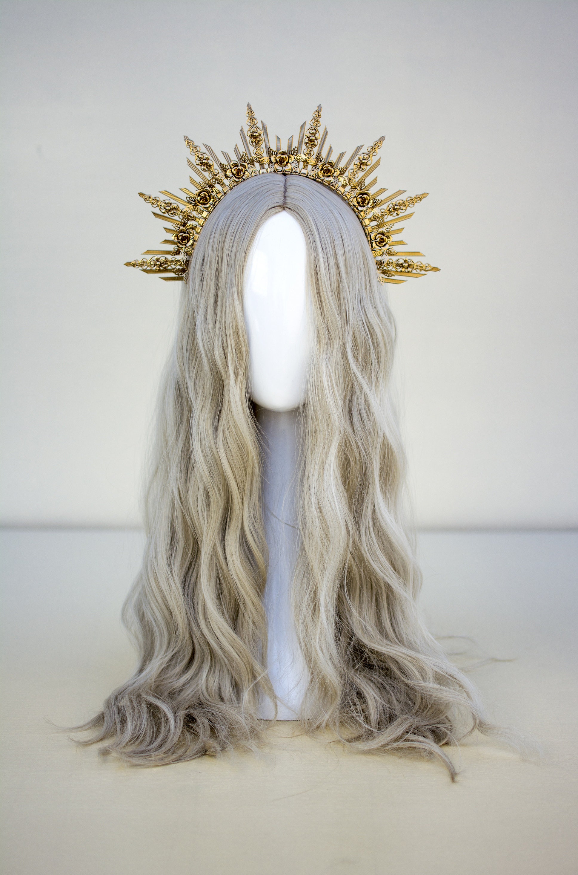 CARBICKOVA Crowns Flower Halo Crown Celestial Headpiece