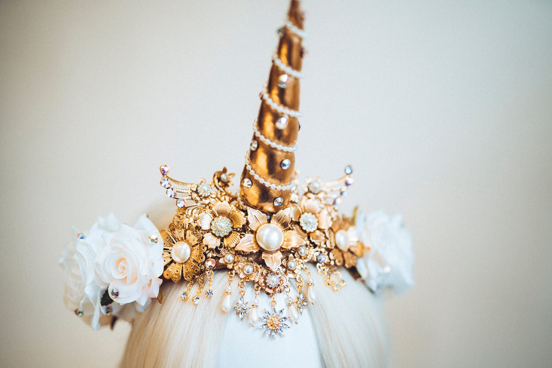 Unicorn Crown Halloween Headband Unicorn Costume Birthday Headband Headband Headpiece Tiara Flower Crown Gold Tiara Burning Man Etsy Canada